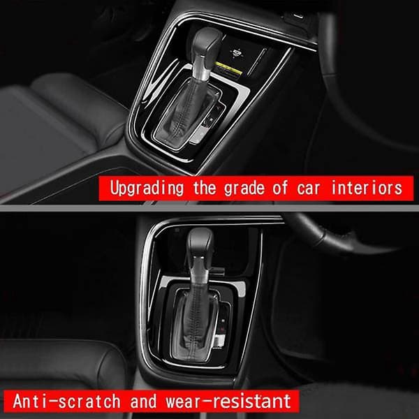 Bil Blank Sort Central Gear Panel Kontrolpanel Dekal Interiør Modifikation Til -v Vezel 2021 202