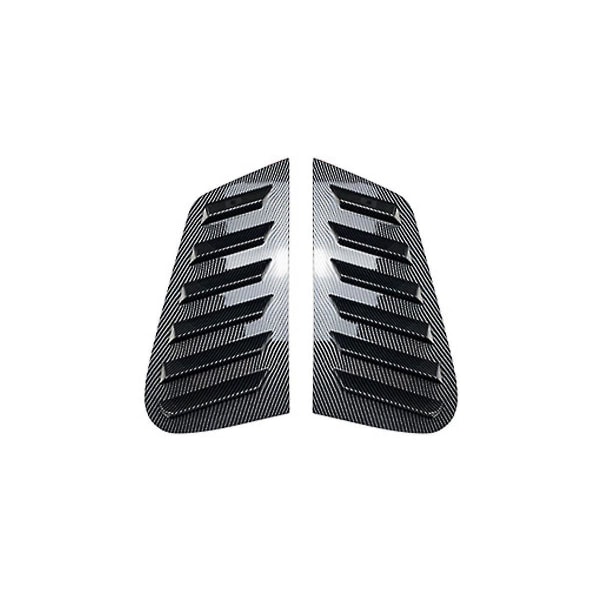 Bil Bakre Vindu Louver Lukker Side Vent Deksel Trim 9n 2001-2009 Karbonfiber