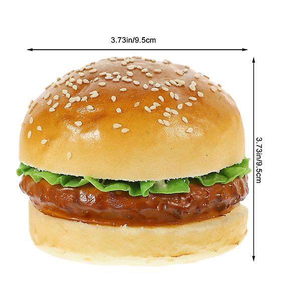 Realistisk Burger Livagtig Simulering Falsk Burger Bageri Display Mad Fotografering Rekvisit