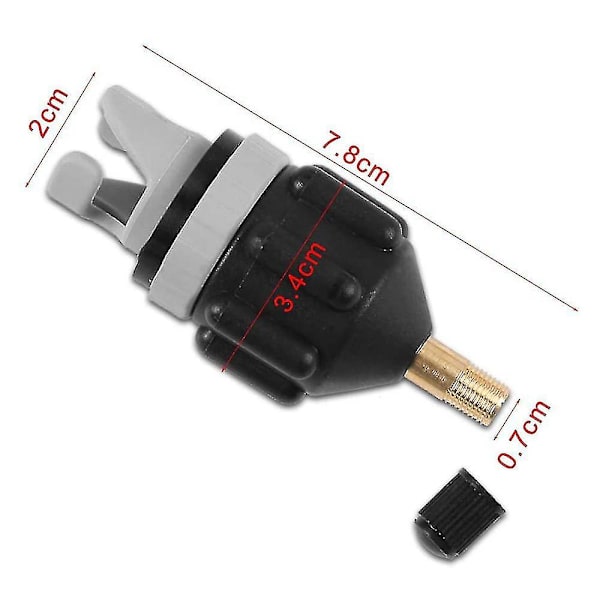 Uppblåsbar båt Sup pumpadapter luftpumpomvandlare, standard konventionell pumpadapter luftventil adapterfäste för uppblåsbar båt/stand up paddel