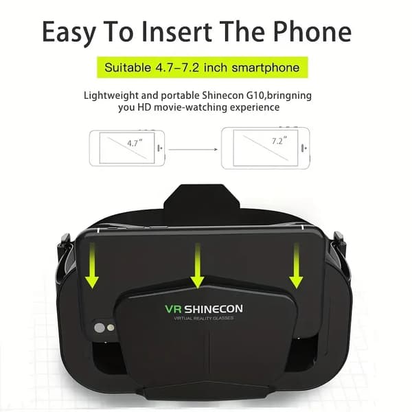 1 stk. 3D VR headset, smarte virtual reality briller