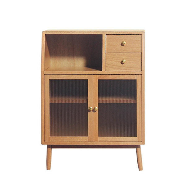 1/12 Miniature Simuleret Træskabsskabe Mini Kabinet Møbler Tilbehør