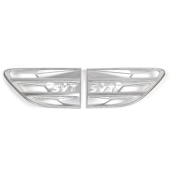 Grill Luftudluftningsgitter Trim Dækning Trim Til 2009-2014 Tilbehør (ABS Sølv)
