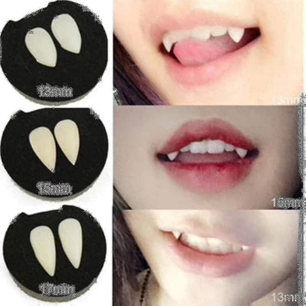 3 Par Vampyrtann / Braces, 3 Størrelser