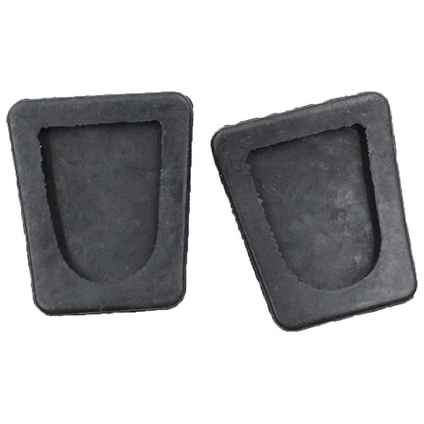2 st svarta gummibroms- och kopplingspedalbelägg för 32825-36000