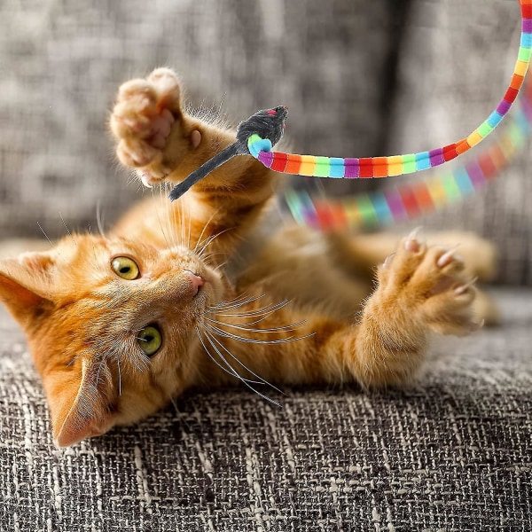 4 kpl interaktiivinen kissansauva -lelu kissansieppari -tikkulelut Lemmikkieläinten hurmaava sauva