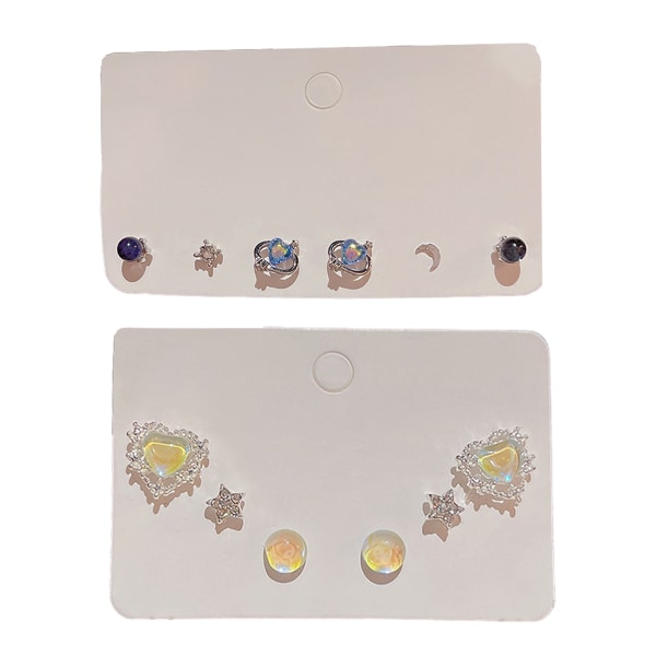Pendientes Mujer Studs Bar Ring CZ Studs Lightning Bolt Studs Micro Studs Multicolor style:style3;