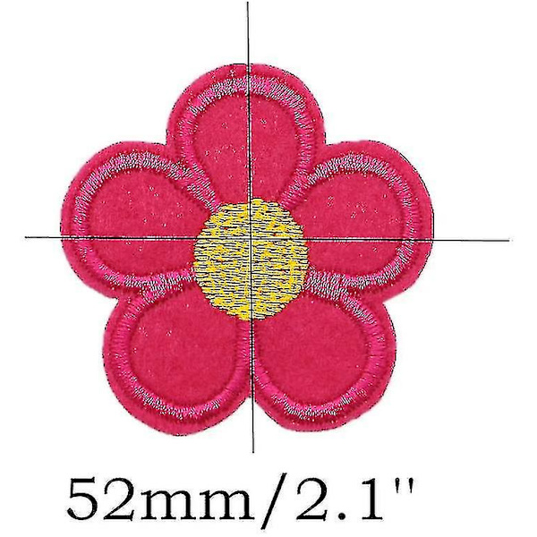 48 stk blomsterlapper for klær Re rotter (12 S)
