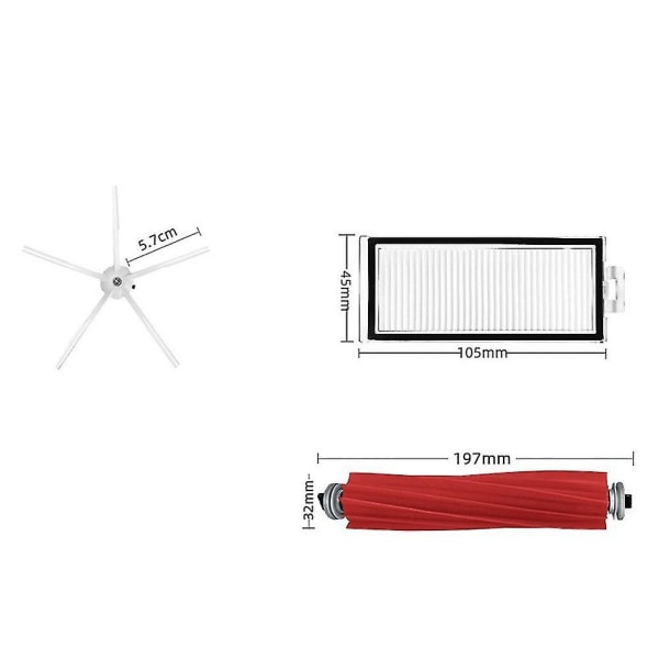 Q7/q7+/q7 Max/q7 Max+/q7 /q7 Max /t8 Imurin Varaosat Pääsivellin HEPA-Suodatin Mop