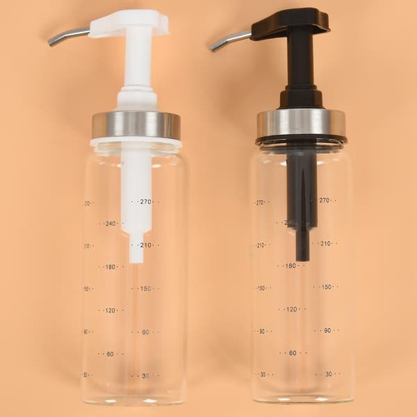 Såsflaskor för kök och grill, olivoljedispenser i glas