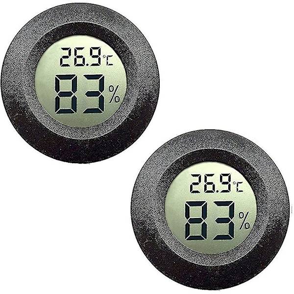 Digital Hygrometer Termometer LCD-skärm för Fuktighetsmätare i Källare