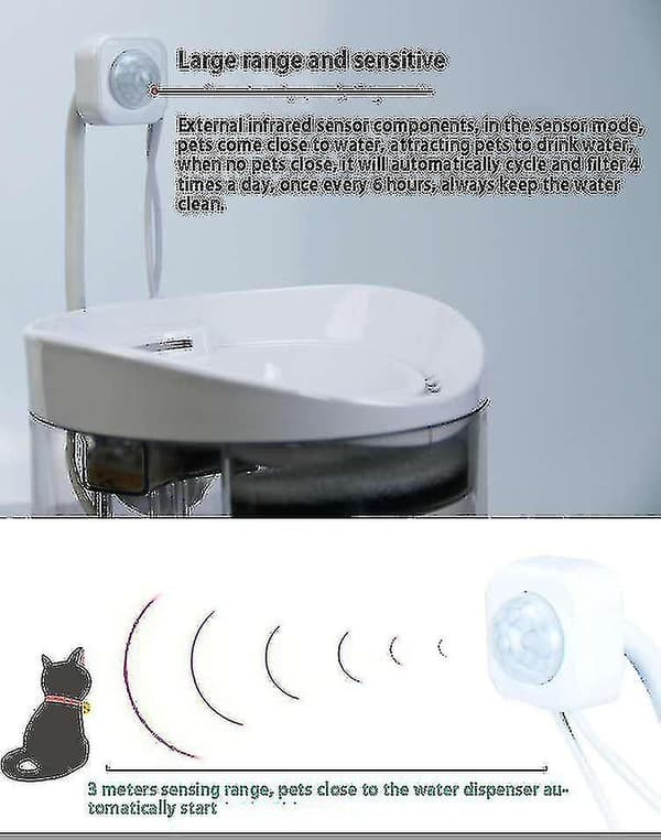 Vattenfontän Universal Dispenser Sensor Tillbehör Ersättning