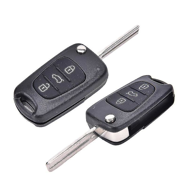 Remote Folde Key Shell Case 3 Knapper Fob Til Hyundai I20 I30 Ix35 I35 Uncut