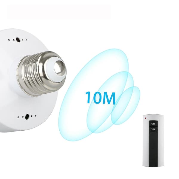 Hmwy-e27 lyspære trådløs fjernkontroll lampe