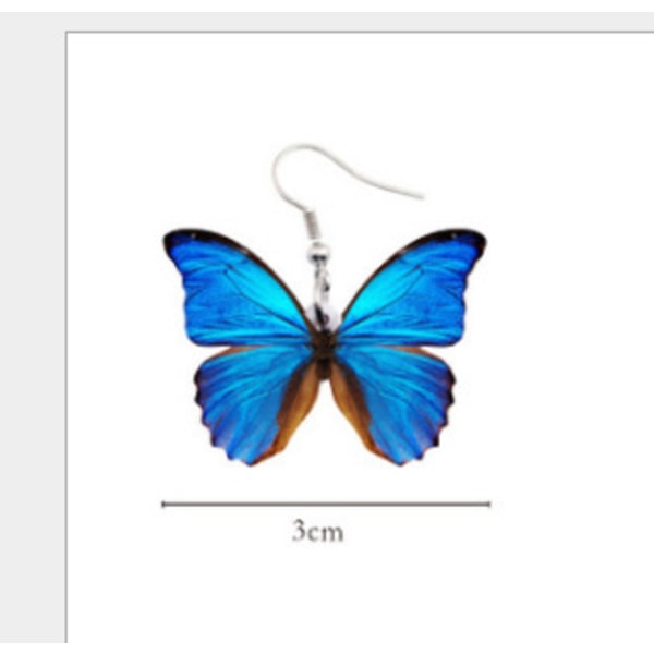 Korvakorut Butterfly Pinkki/sininen/musta Butterfly Oversize monivärinen M122-5