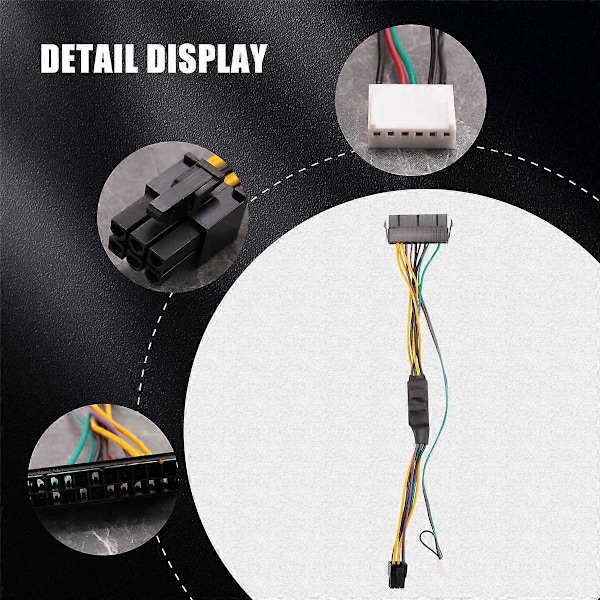 ATX PSU Virtalähdekaapeli PCIe 6 Pin - ATX 24 Pin Virtalähdekaapeli 24P - 6P malleille 600 G1 600G1 800G1 Emolevy