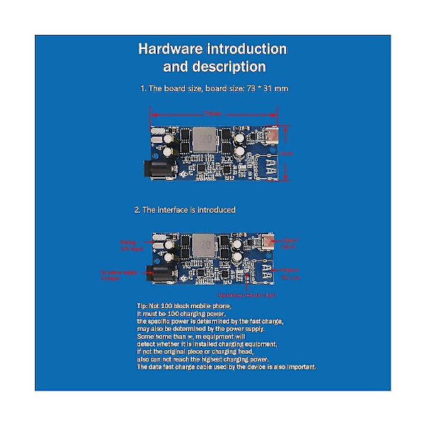 Sw2303 Full Protocol Snabbladdningsmodul Pl5501 Typ-C -boost Multifunktionell Snabbladdningsmodul
