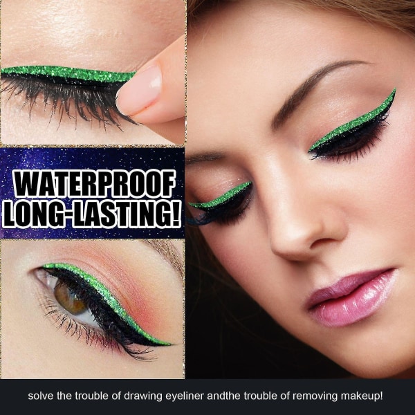 Violetit Ripset Eyeliner-Tarrat Liimaa Vailla Itsekiinnittyvät Hyytelönauhat Kihartavat TekoRipset