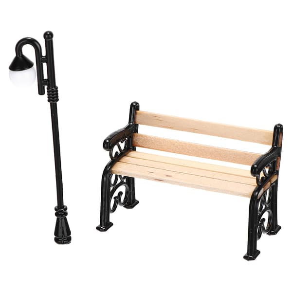 Lekebarn Mini Hage Sofa Miniatyr Gatelys Mini Dol