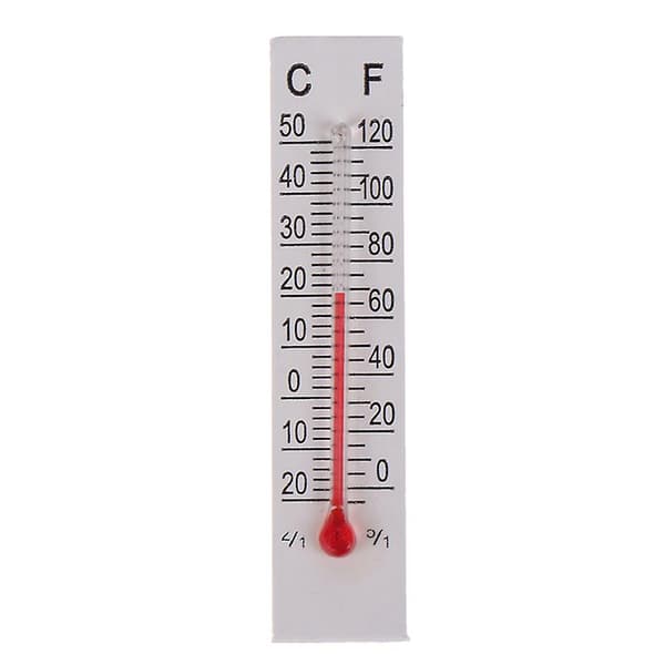 10 stk. 5cmX1.1cm Miniature Papirkarton Termometer Indendørs -20-50 Celsius