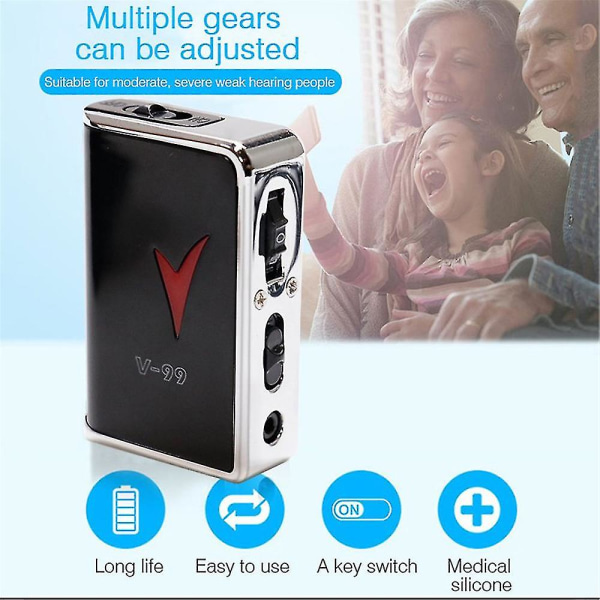 Axon V-99 Pocket Lydforstærker Digitalt høreapparat til seniorer og voksne høreapparat