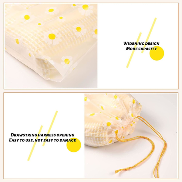 10 stk Rejse Opbevaringsposer, 2 stk Snøreposer og 8 stk Ziplockposer, Genanvendelige Tøjopbevaringsposer Vandafvisende Bagage Organiser Frosted B