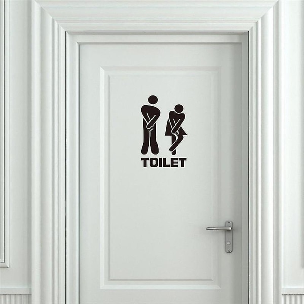 Nio Wc Toalett Entréskylt Dörrdekaler för offentlig plats