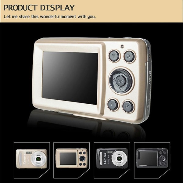 Digitalkamera, bärbara kameror 16 Hd Pixel Home Digital Camera Seniorer Golden