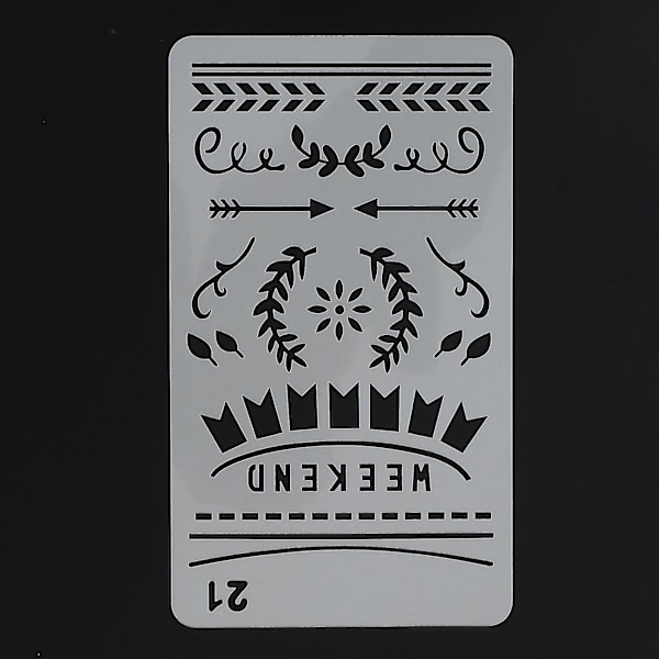 24 kpl Tuottavuus Stencil-lehtiö Stencil Ajan säästämiseen