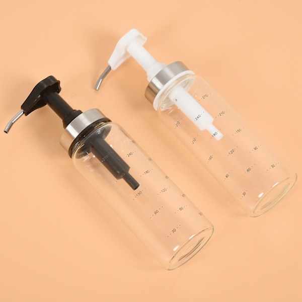 Sausflasker for kjøkkenbbq, olivendispenser glassflasker, for ketchup/salat//, 300ml