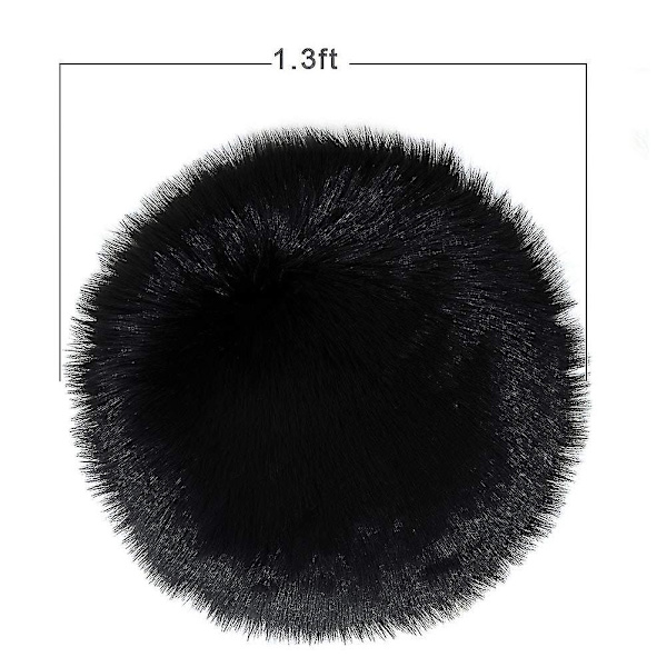 Ctmw Pyöreä Tekoturkis Lammasnahka Tuolinpäällinen Istuinpehmus, Super Pehmeä Alue Matot L