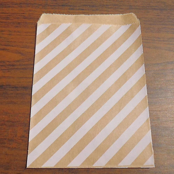 Papir gavepose, 100 stk. Papirposer 4 modeller Kraft papirposer slikpose