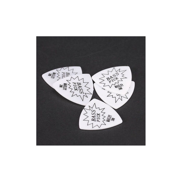 Bass Guitar Picks 5pcs Picks 2mm White