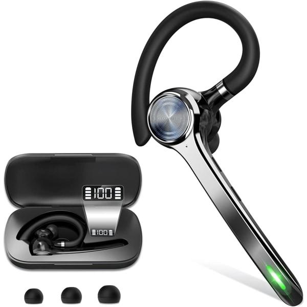 Bluetooth-kuulokkeet, langattomat Bluetooth-kuulokkeet 500 mAh:n latauskotelolla, 72 tunnin puheaika, sisäänrakennettu mikrofoni iOS- ja Android-puhelimiin, V5.1 Han