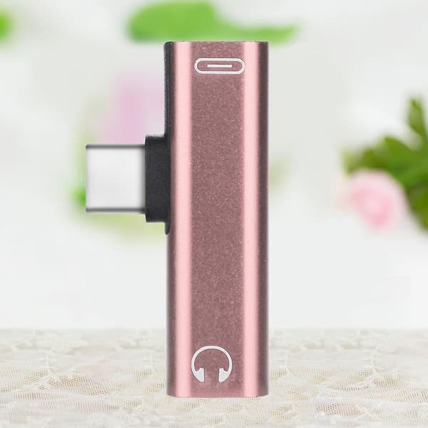 Bærbar Type-c til 3,5 mm hovedtelefonadapter USB-c