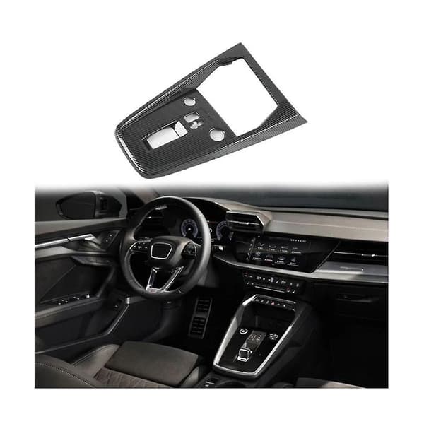 For A3l 2021 Karbonfiber Abs Bilskiftknapp Panel Deksel Trim