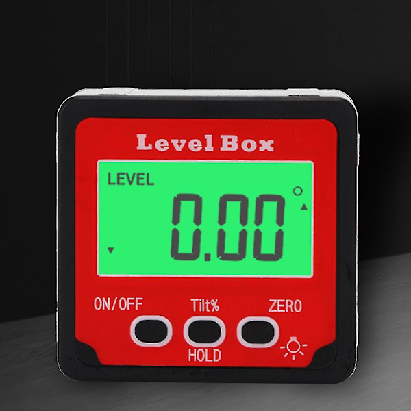 Magnetisk elektronisk digitalt displayniveau hældningsmåleinstrument højpræcisionsvinkel lineal inklinometer vandret balancerings lineal hjem forbedring