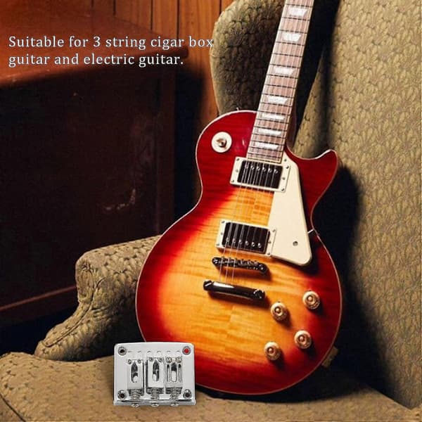 Silver Zinklegering Stall För 3-strängad Elgitarr Set Om 5