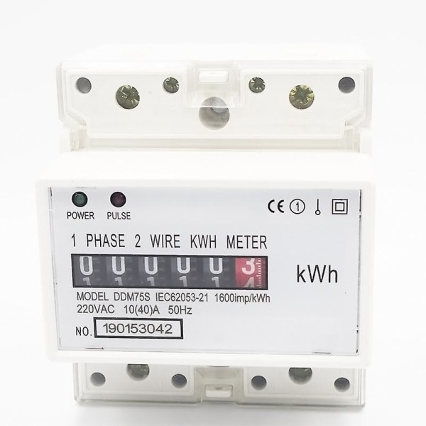 Monofase 4p Ddm75S meter Guide Rail Tabel 5(20)a