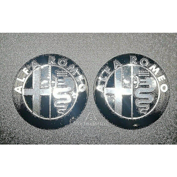 2 kpl 74 mm Alfa Romeo -embleemimerkkejä konepellille