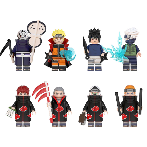 8st/ set Naruto Model Tecknad Action Figur Lätt att använda Hom