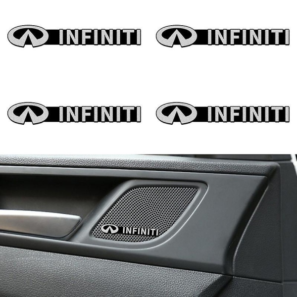 Bil interiør klistremerke emblem høyttaler lyddekal for Infiniti