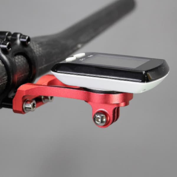 Blå cykelstyr montering stand til Garmin Bryton Cateye