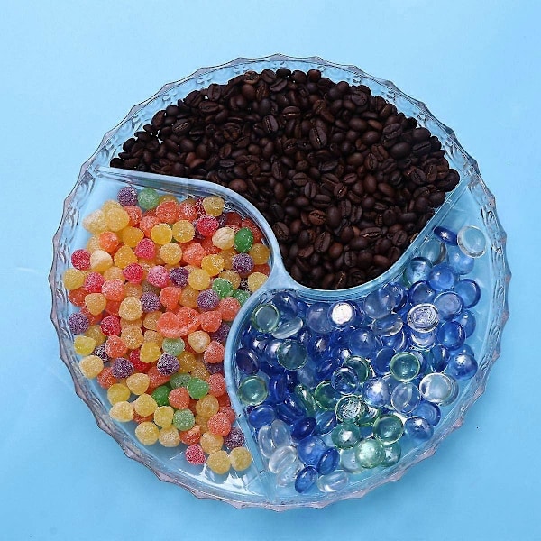 Transparent Fruktskål Torkad Fruktskål Valnötsskål Kreativ Enkel Godis Fruktskål Torkad Snacks Skål Med Lock Modern 25x15cm