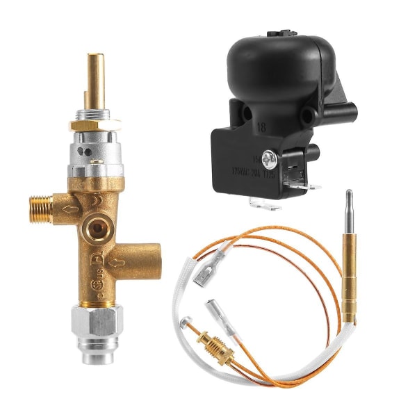 Gas Patio Varmeapparat Kontrolventil Termoelement Sensor Dump Switch Knap Propan Bålplads Kontrol Sikkerhed