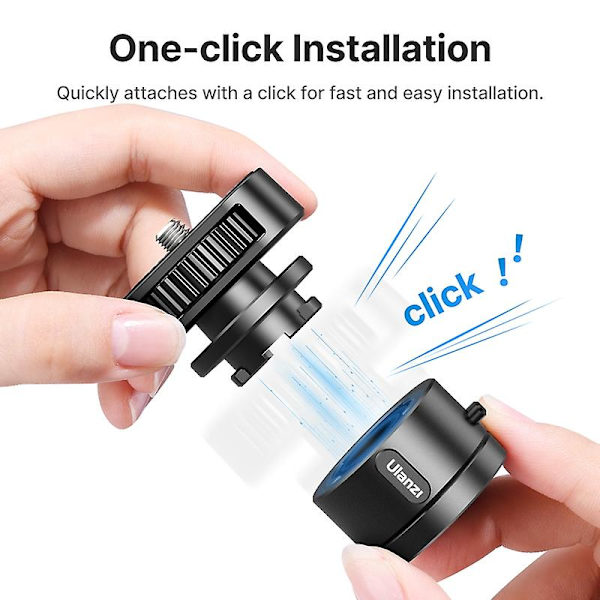 Ulanzi Go-quick Snabbfrigöringssystem Kit 1/4\" Stativ Basfäste För Sony Canon Nikon Dslr Kamera Fyllningsljus Med 1/4 Skruv