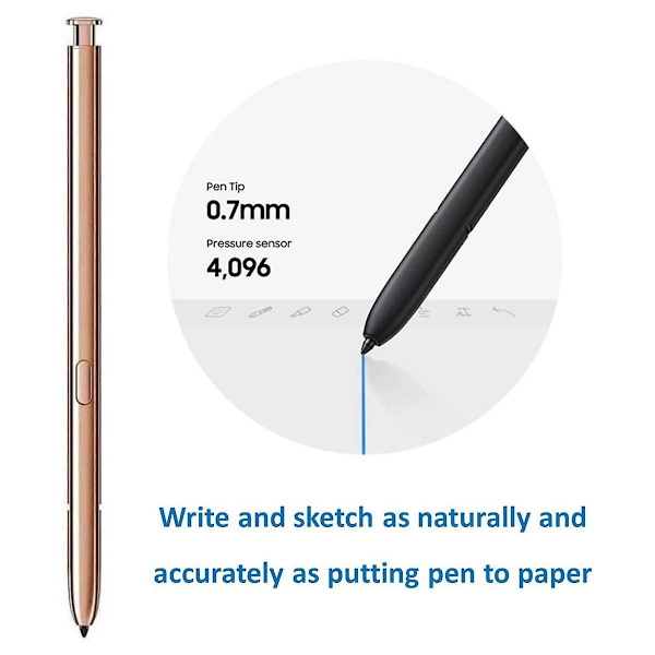 Bluetooth-kynä Note 20 Ultra S:lle, 4096 painetunnistimella Galaxy Note 20:lle ja Note 20 Ultra 5g:lle