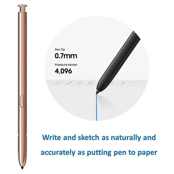 Bluetooth Stylus Pen til Note 20 Ultra S 4096 Tryksensor til Galaxy Note 20 & Note 20 Ultra 5g