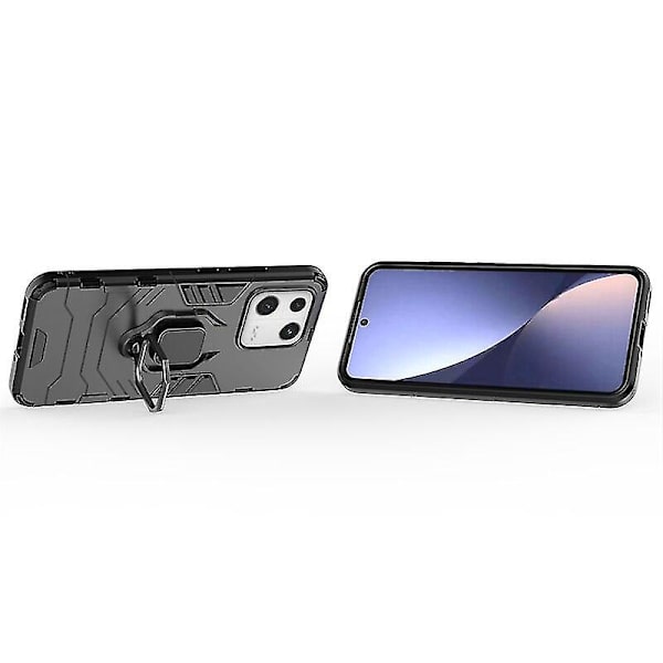 Armor Militær Grade Støtsikkert Heavy Duty Etui Kompatibel Xiaomi Mi 13 Pro/xiaomi Mi 13 Med Kickstand Black Xiaomi 13