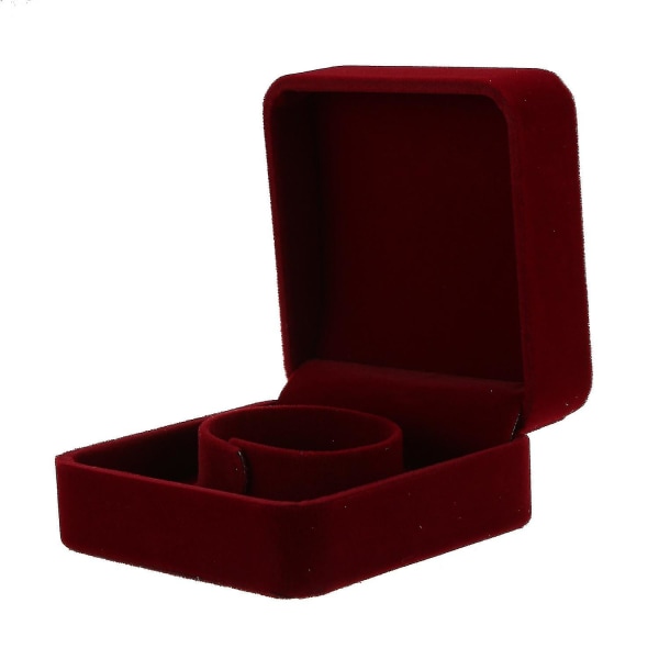 1 st smyckesförvaringslåda Organizer Display Case Armband Box Jujube Röd